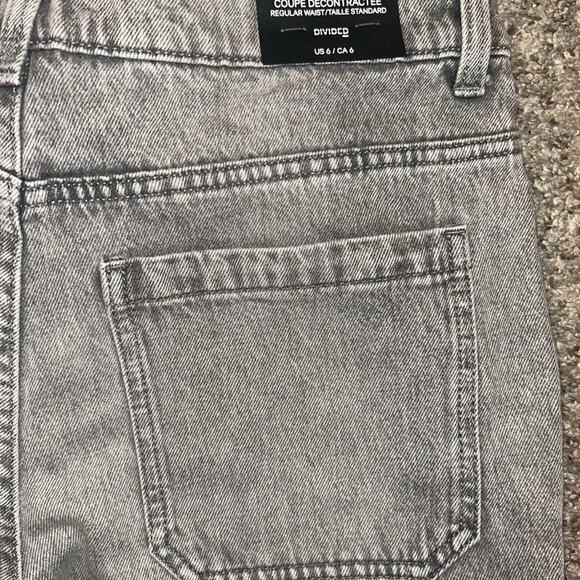 H&M Gray Cargo Jeans size 6 nwt - Picture 7 of 8
